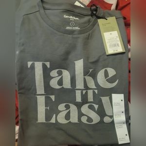 New Take it easy mens medium tshirt